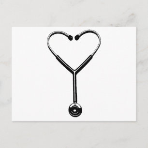 Heart Stethescope Briefkaart