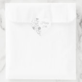 Heart Sticker Happy 25th Jubileum (Tas)