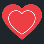 Heart Stickers<br><div class="desc">Heart shape stickers are shown in red and white.</div>