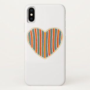 Heart Stripes iPhone Case
