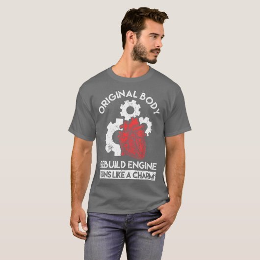 Heart Surgery Survivor Bypass Recovery Get Well T-shirt (Voorkant volledig)