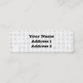 Heart Sutra (般若心経) Mini Visitekaartje (Achterkant)