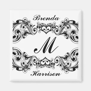 Heart Swirl Couples Magnet Magneet