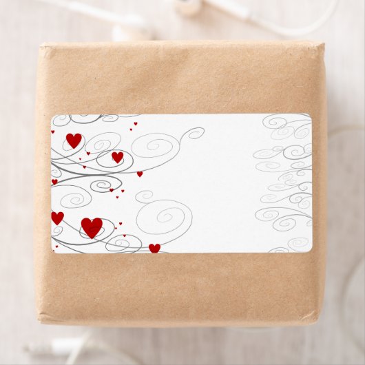 Heart Swirls Etiket (Insitu)