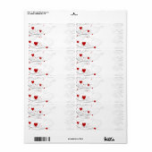 Heart Swirls Etiket (Full Sheet)
