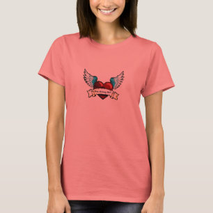 heart tattoo t-shirt