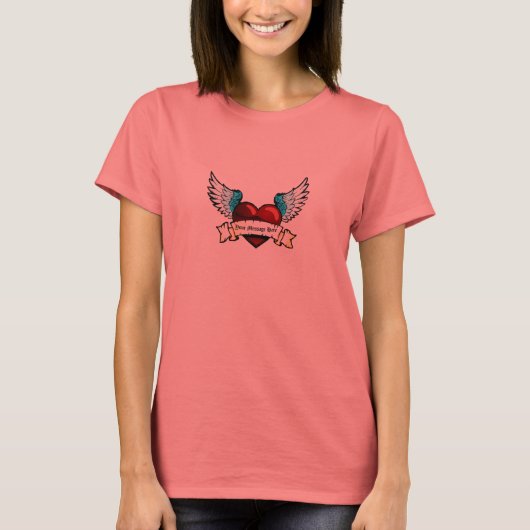 heart tattoo t-shirt (Voorkant)