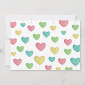 Heart Thank You Note Card Personalized Stationery Bedankkaart (Achterkant)