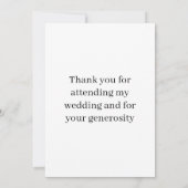 Heart Thank You Note Quilling Wedding   Bedankkaart (Achterkant)