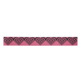 Heart Theme Hot Pink Print Ribbon Lint (Voorkant)