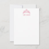 Heart Tiara Crown - Aangepaste notitiekaarten (Voorkant)