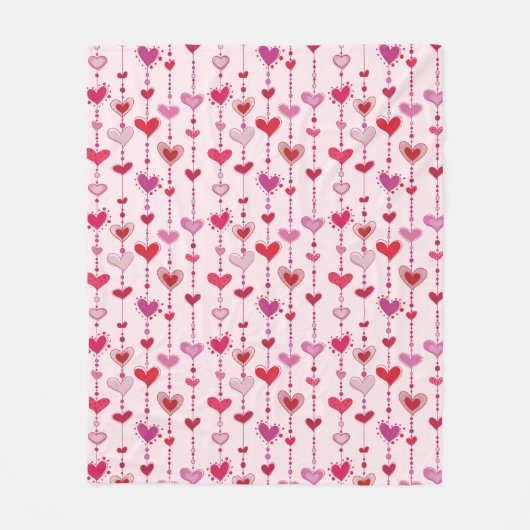 Heart Tiles Fleece Deken (Voorkant)