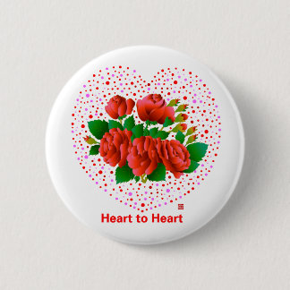Heart To Heart Ronde Button 5,7 Cm