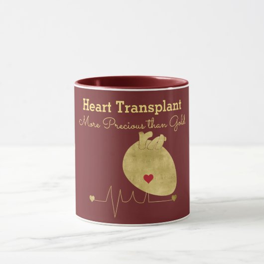 Heart Transplant Gold Maroon Mok (Midden)