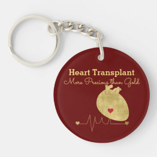 Heart Transplant kostbaarder dan goud Sleutelhanger