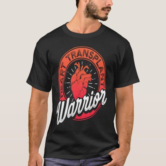 Heart Transplant Recipient Warrior Pride Surgery S T-shirt (Voorkant)