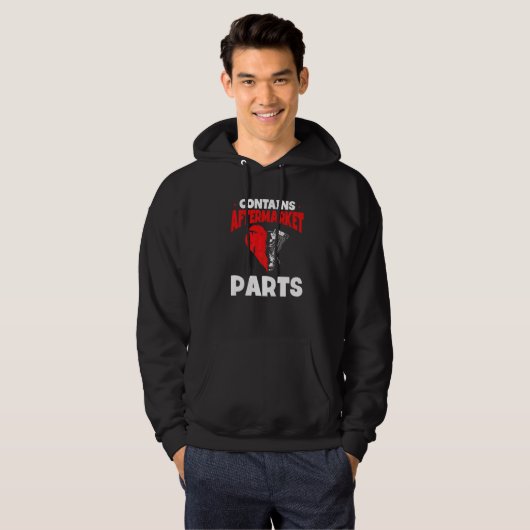 Heart Transplant Survivor Heart Bypass Open Heart Hoodie (Voorkant volledig)