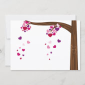 Heart Tree Engagement Party Kaart (Achterkant)
