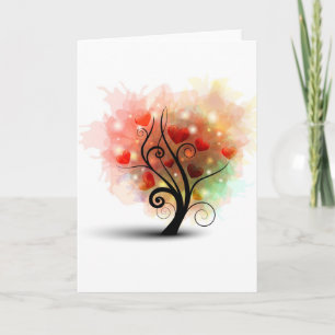 Heart Tree-Kaart Kaart