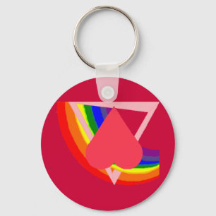 Heart Tri'Bo Inverted Sleutelhanger
