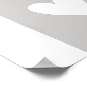 Heart Utah state silhouette Poster (Hoek)