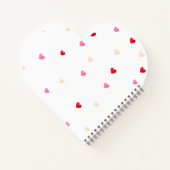 Heart Valentijn Theme Baby Girl Shower Red Pink Gu Notitieboek (Achterkant)