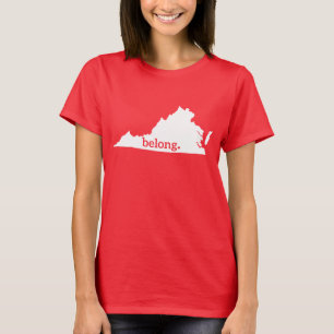 Heart Virginia, Belong State Map T-shirt
