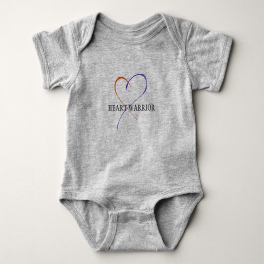 Heart Warrior Baby Bodysuit (Voorkant)