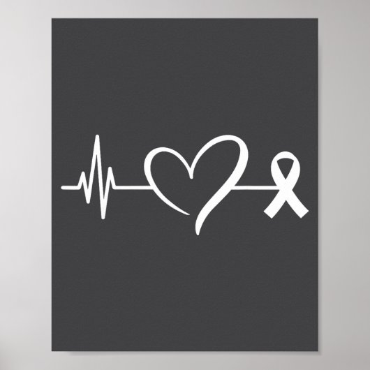 Heart Warrior Heartbeat American Heart Disease Awa Poster (Voorkant)