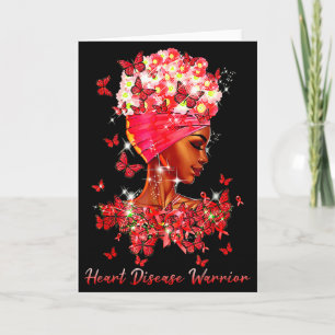 Heart Warrior Vlinders Vrouwen Rode Hartziekte Kaart