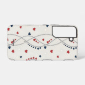 Heart Wave Samsung Galaxy S22 Coque (Verso Horizontal)
