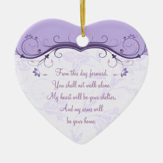 Heart Wedding Love Favoriete Ornament (Voorkant)