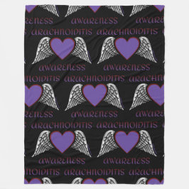 Heart/Wings... Arachnoiditis Fleece Deken