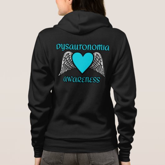 Heart/Wings...Dysautonomia Sweat - shirt à capuche (Dos)