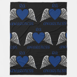 Heart/Wings...RA Fleece Deken