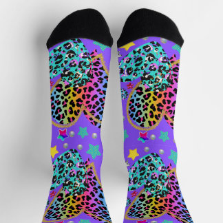 heart, with leopard  sokken