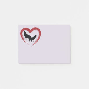 Heart Wolf en Raven Post-it® Notes