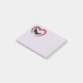 Heart Wolf en Raven Post-it® Notes (Schuin)