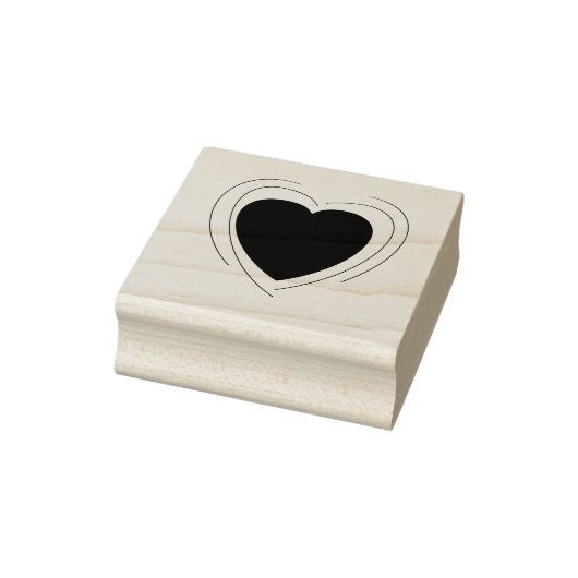 Heart Wood Art Stamp Rubberstempel (Stempel)