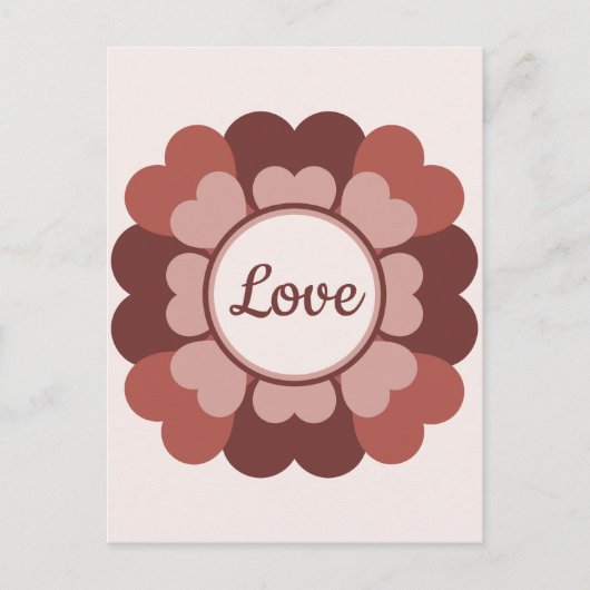 Heart Wreath Briefkaart (Voorkant)