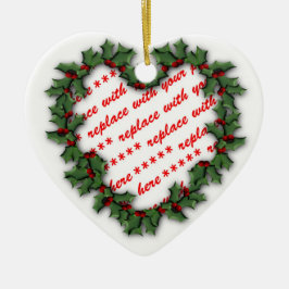 Heart Wreath Photo Lijst Keramisch Ornament