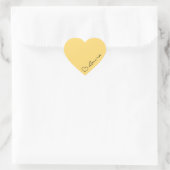 Heart Your Name Script Custom Gift Sticker (Sac)
