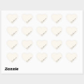 Heart Your Name Script Custom Gift Sticker (Vel)