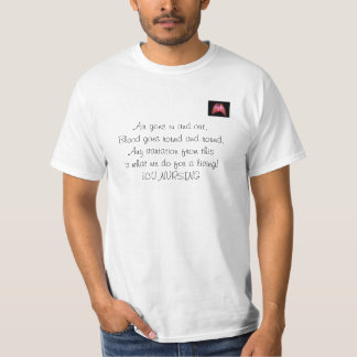 HeartAndLungs, lucht gaat binnen en uit, bloed gaa T-shirt