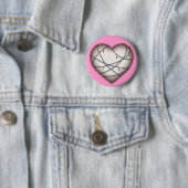 HeartAttack2 (pas het aan!) Ronde Button 5,7 Cm (In situ)