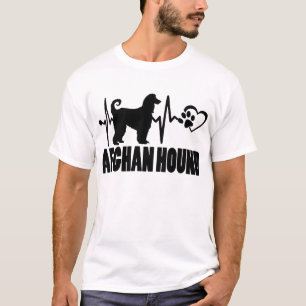Heartbeat - Afghan Hound - Dog Paw Beste Vriend T-shirt