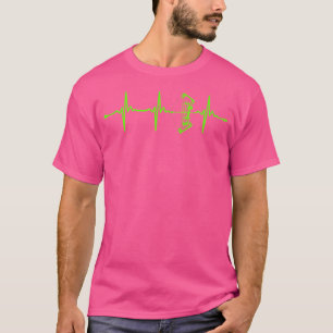 Heartbeat boogschieten met boog voor boogschutters t-shirt