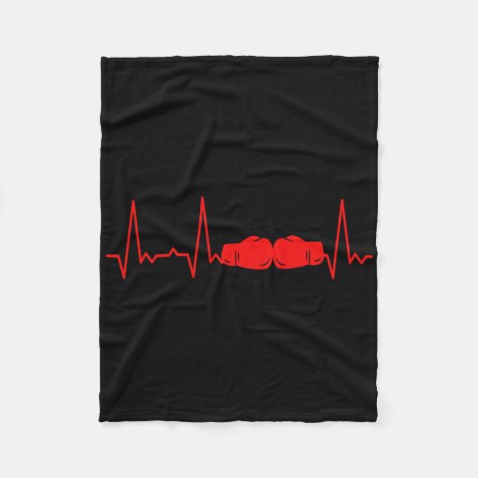 Heartbeat Boxe 1 Fleece Deken (Voorkant)