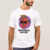 Heartbeat Boxer Funny Music Heart Pun T-shirt (Voorkant)