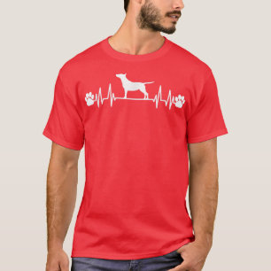 Heartbeat Bull Terrier Terrier Dog Bull Terrier  T-shirt